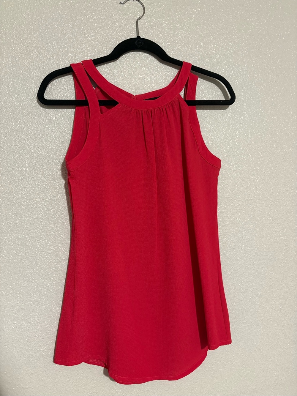 Cocomo Vibrant Redish/pink Sleeveless Halter Neck top